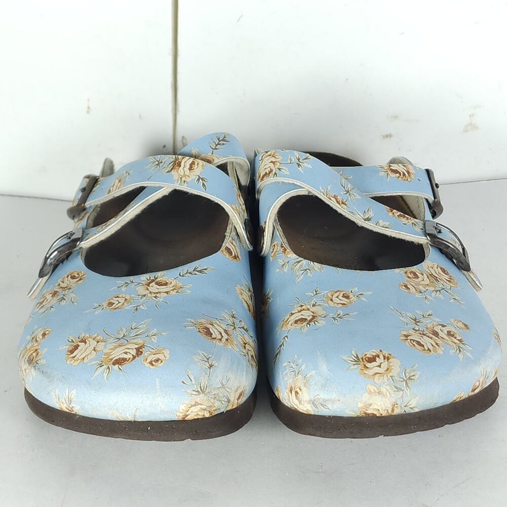 Papillio By Birkenstock Women's EU38 US7 Light Blue Slip-On Mules Clogs Shoes - Picture 3 of 16